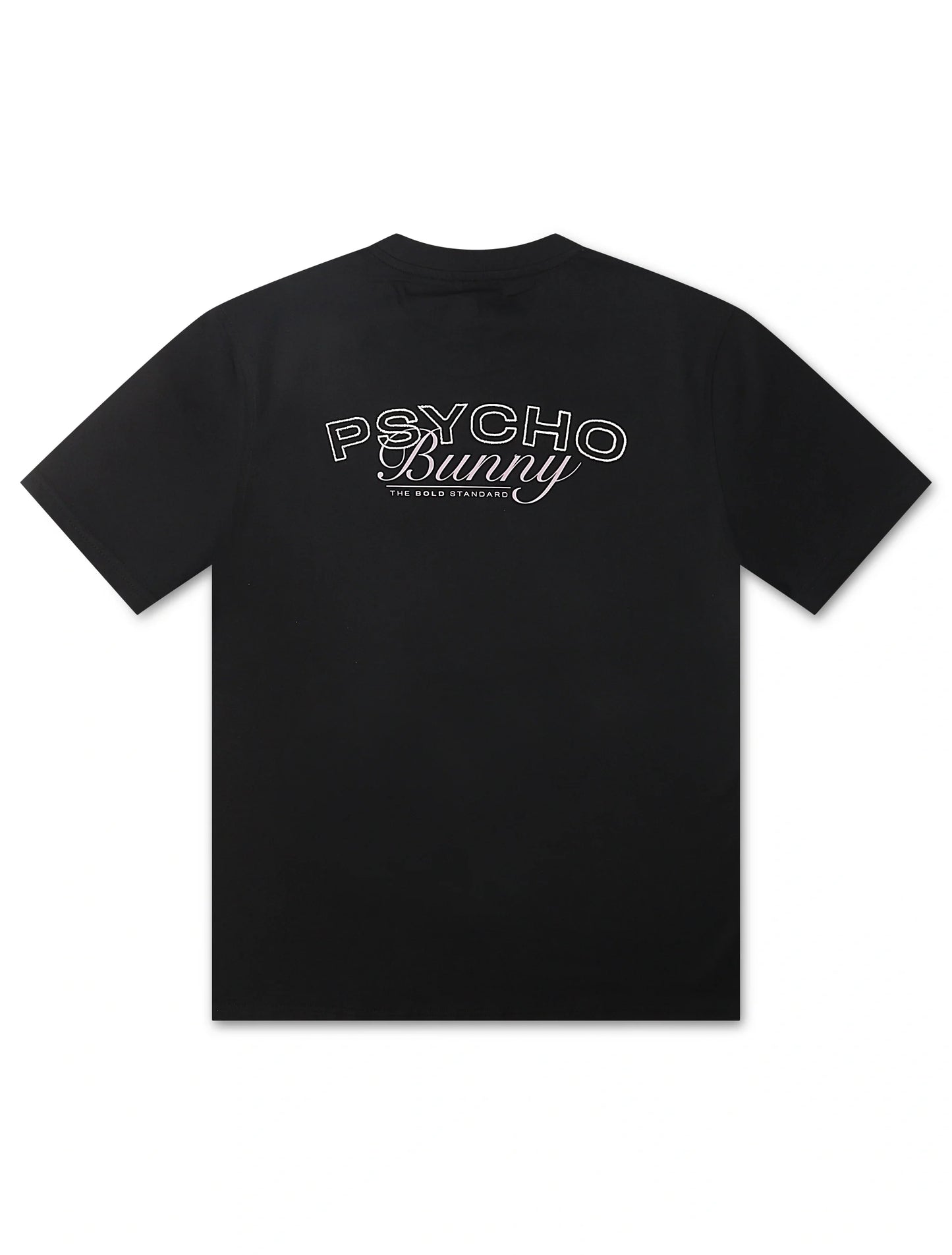 Psycho Bunny Enzo Back Graphic Tee - Black