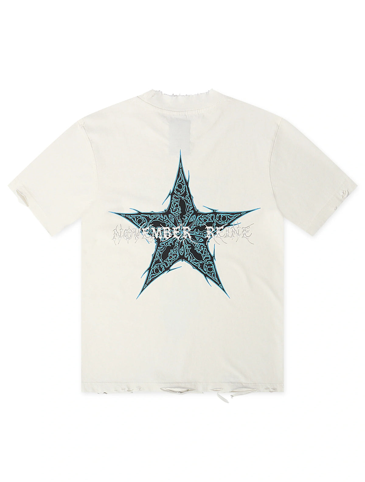 November Reign Storm Hand Shredded Tee - White