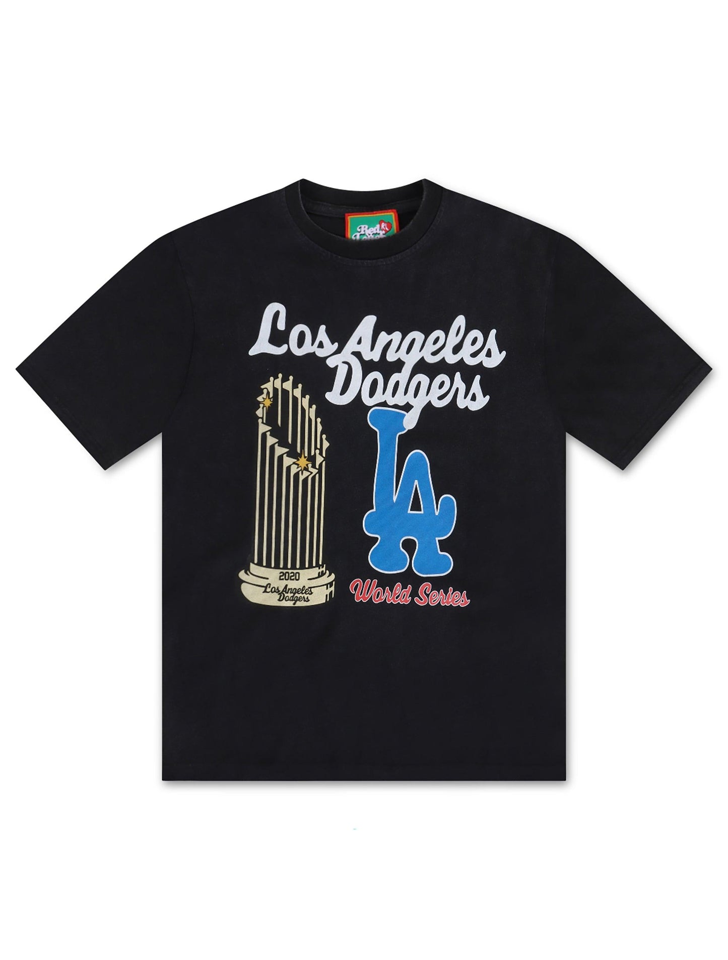 Red Letters La World Champs Tee - Vintage Black
