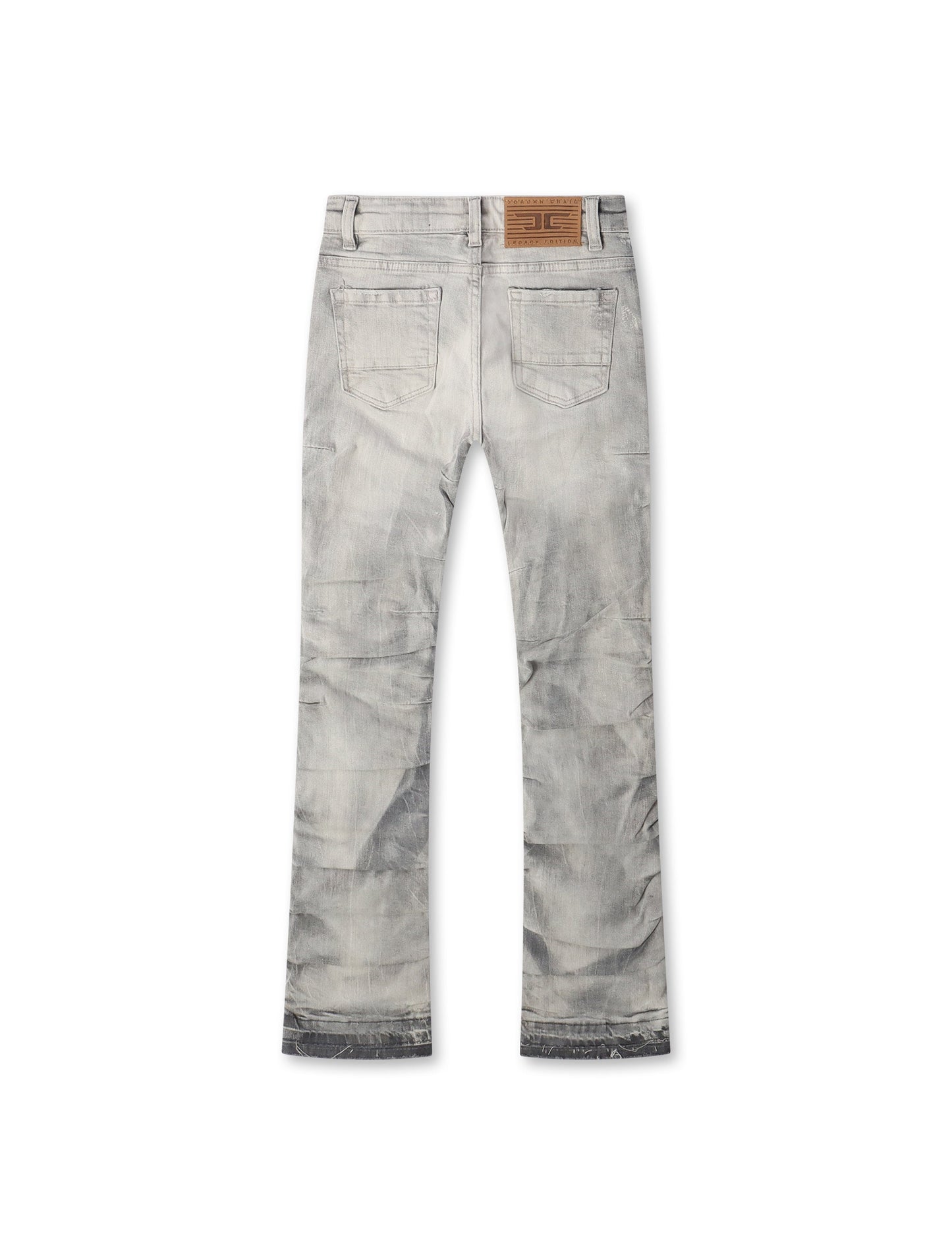 Jordan Craig Kids Pleated Side Seam Shredded Jeans - Arctic Grey