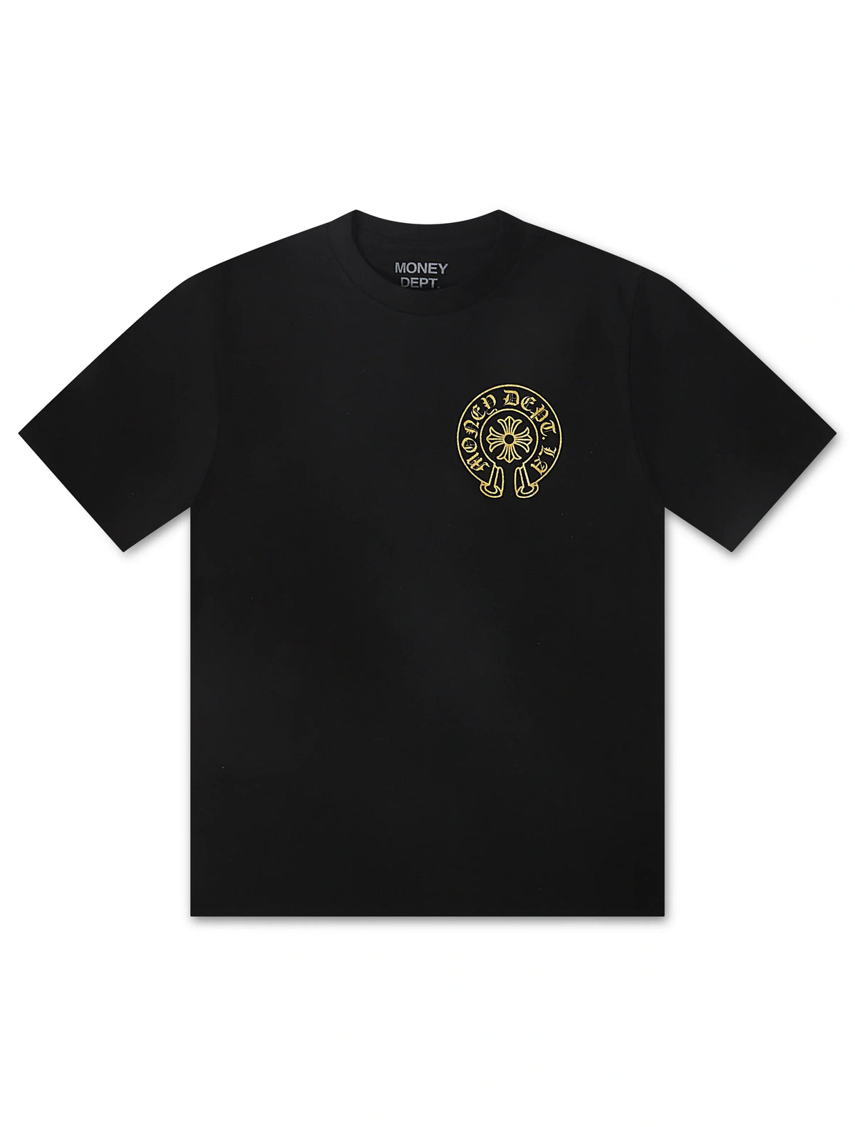 Money Dept. Vintage Old English Tee - Black/Gold