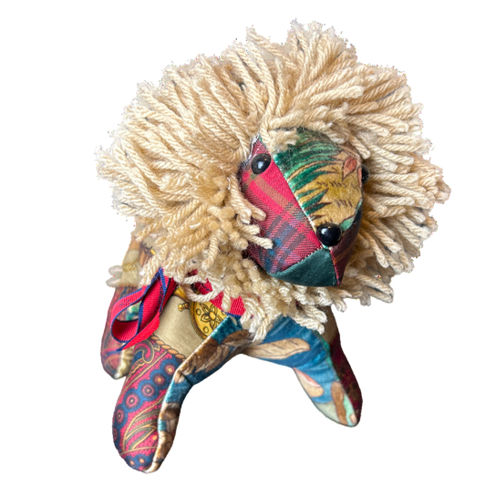 Equestrian Paisley Vintage Silk Scarf Courageous Lion