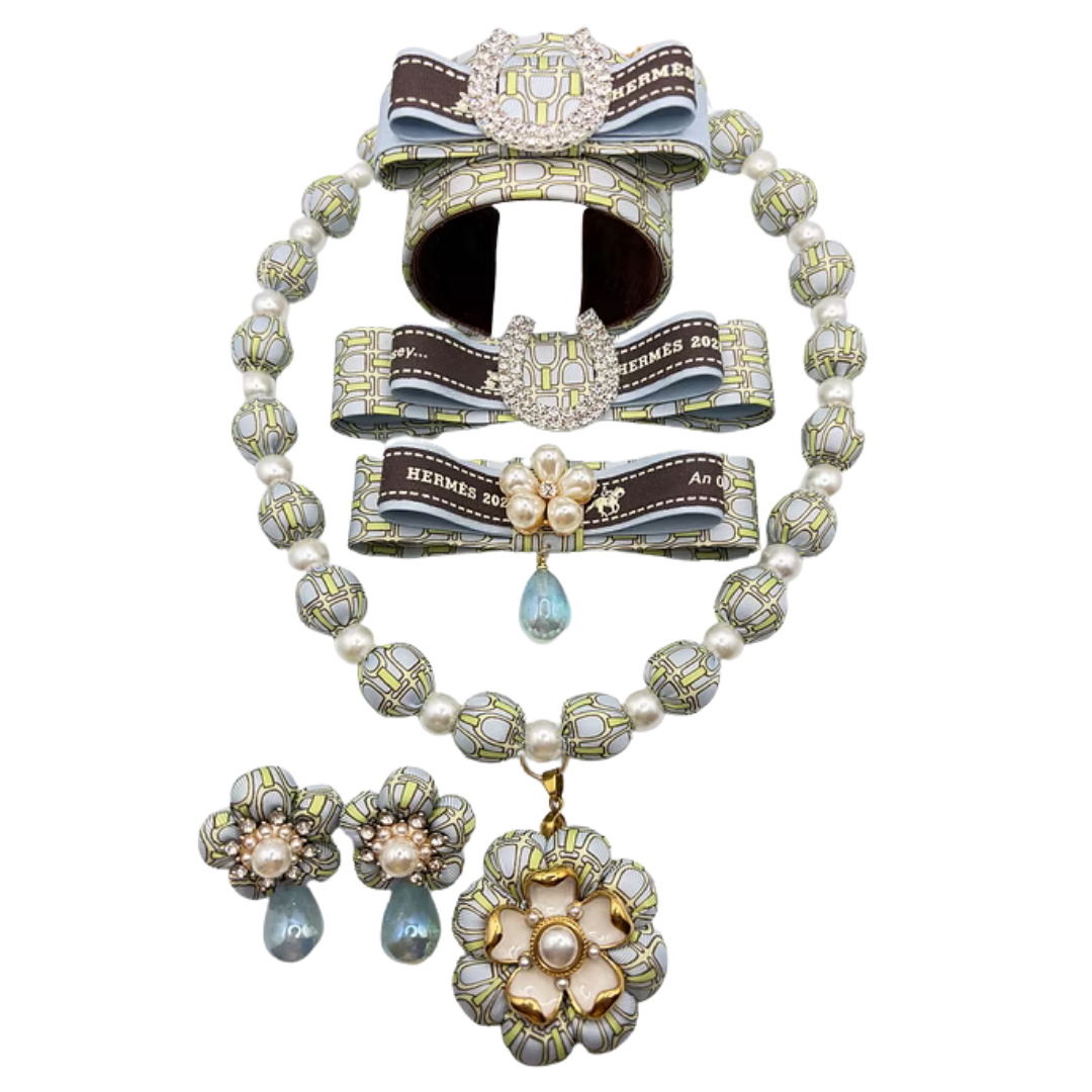 Stirrup Vintage Silk Necktie Necklace