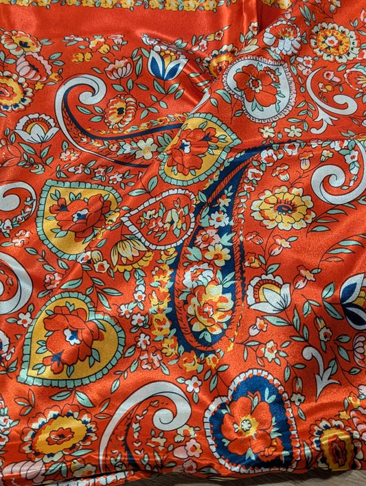 Western Wild Rag – 35" Soft Polyester Scarf for Rodeo & Weekend Style