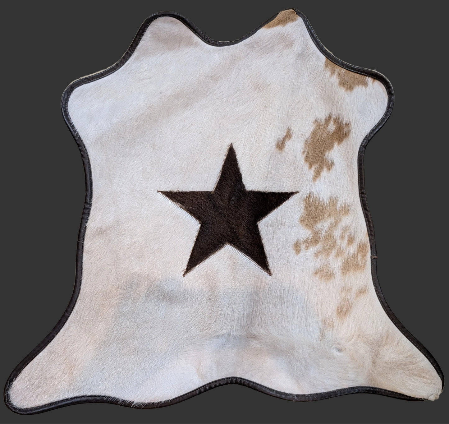 Western Star Genuine Calf Hide Rug – Handcrafted with Bound Edges (Each One Unique)
