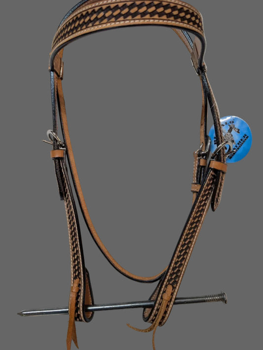 Buffalo Brand Leather Horse Headstall – Classic Western Style