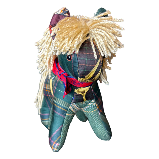 Tartan Vintage Silk Scarf Noble Pony