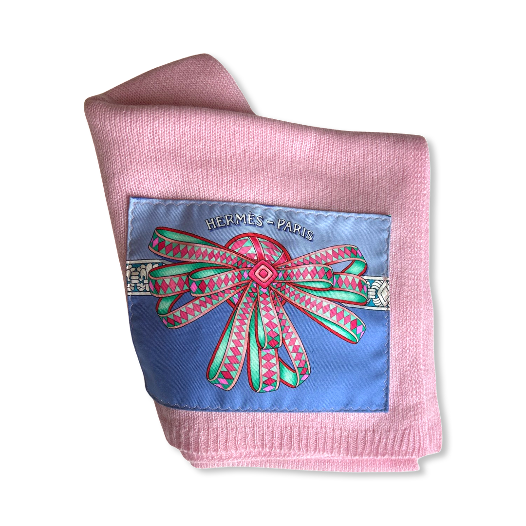 Rubans du Cheval Vintage Silk Scarf & Cashmere Baby Set
