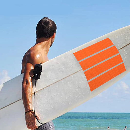 4Pcs Surfboard Traction Pads Surfing Front Traction Anti Slip Pad for
