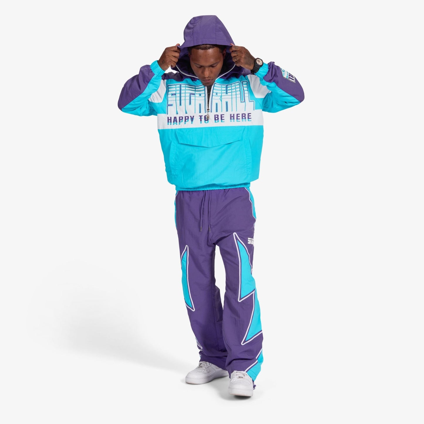 Sugarhill Bolt Windbreaker Jacket - Purple