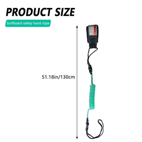 130cm Surfboard Surfing Safety Rope Hook and Loop Single-Wrap Strap