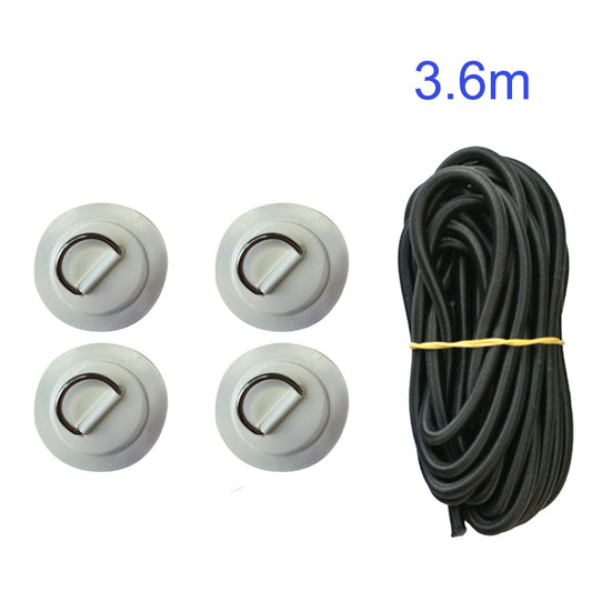 Surfboard Dinghy Boat Pvc Patch With Stainless Steel D Ring Deck