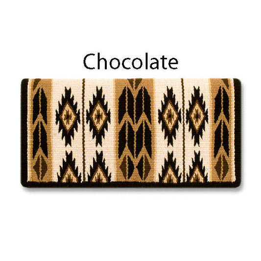 1466-2 Flying Eagle 38x34 New Zealand Wool Saddle Blanket CHOCOLATE
