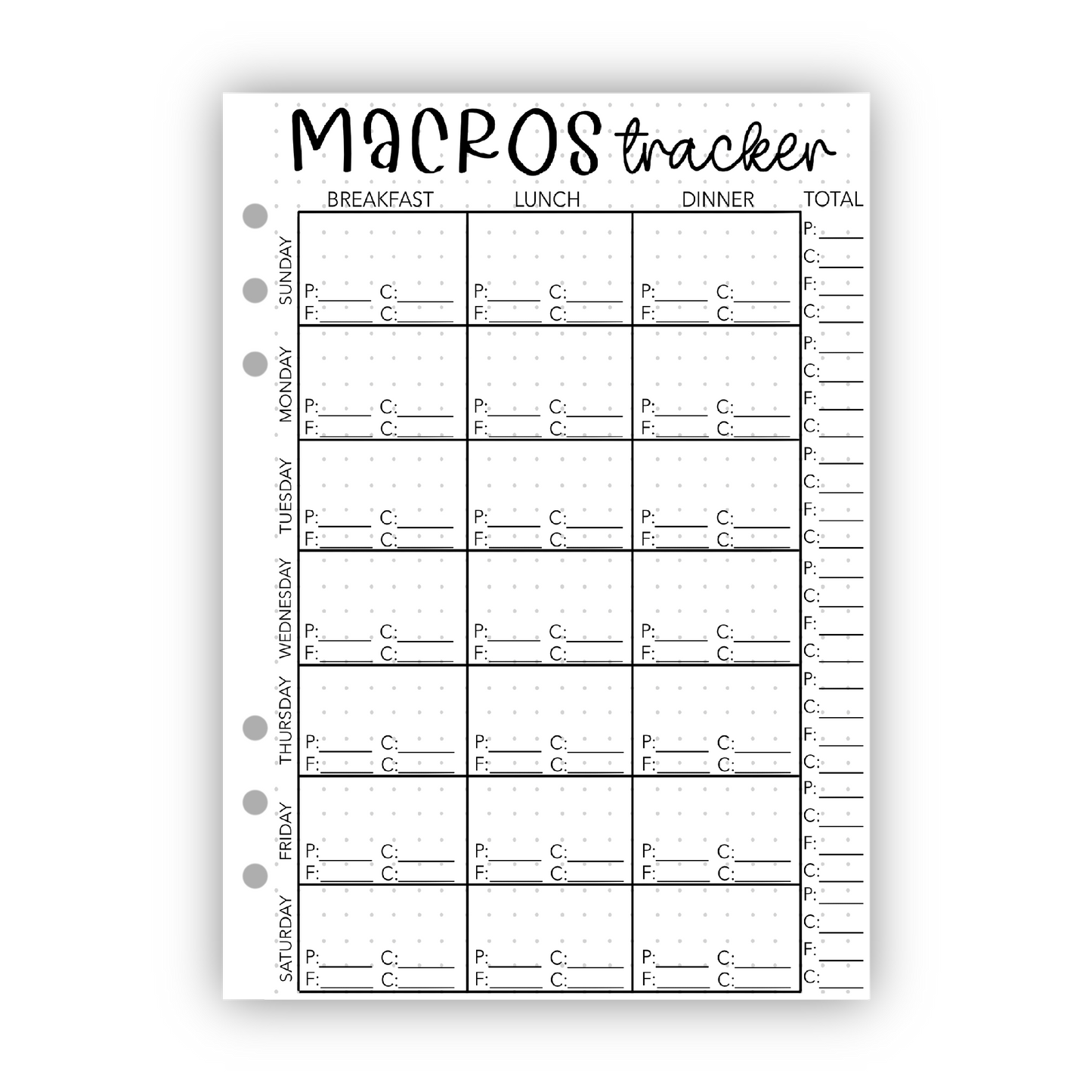 Macros Tracker