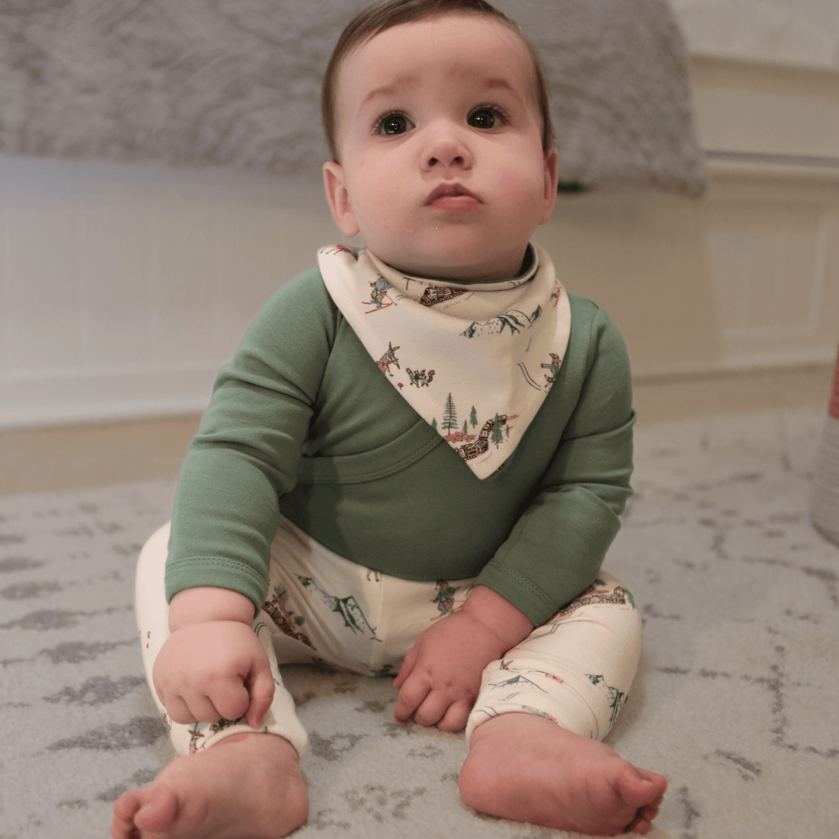 long bodysuit | Basil Green