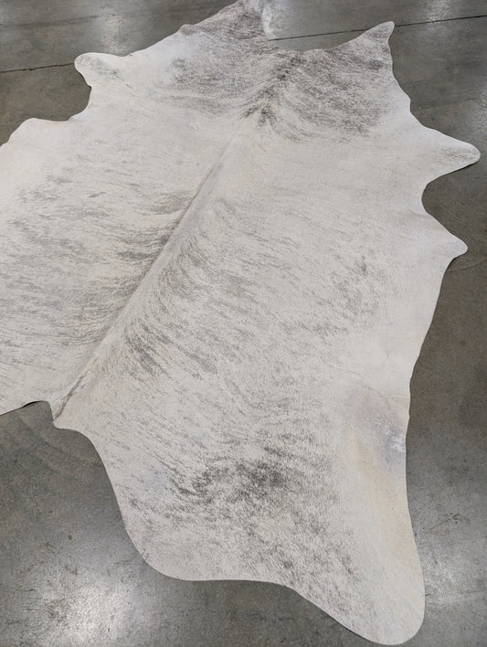 "White Lightning" Cowhide Rug
