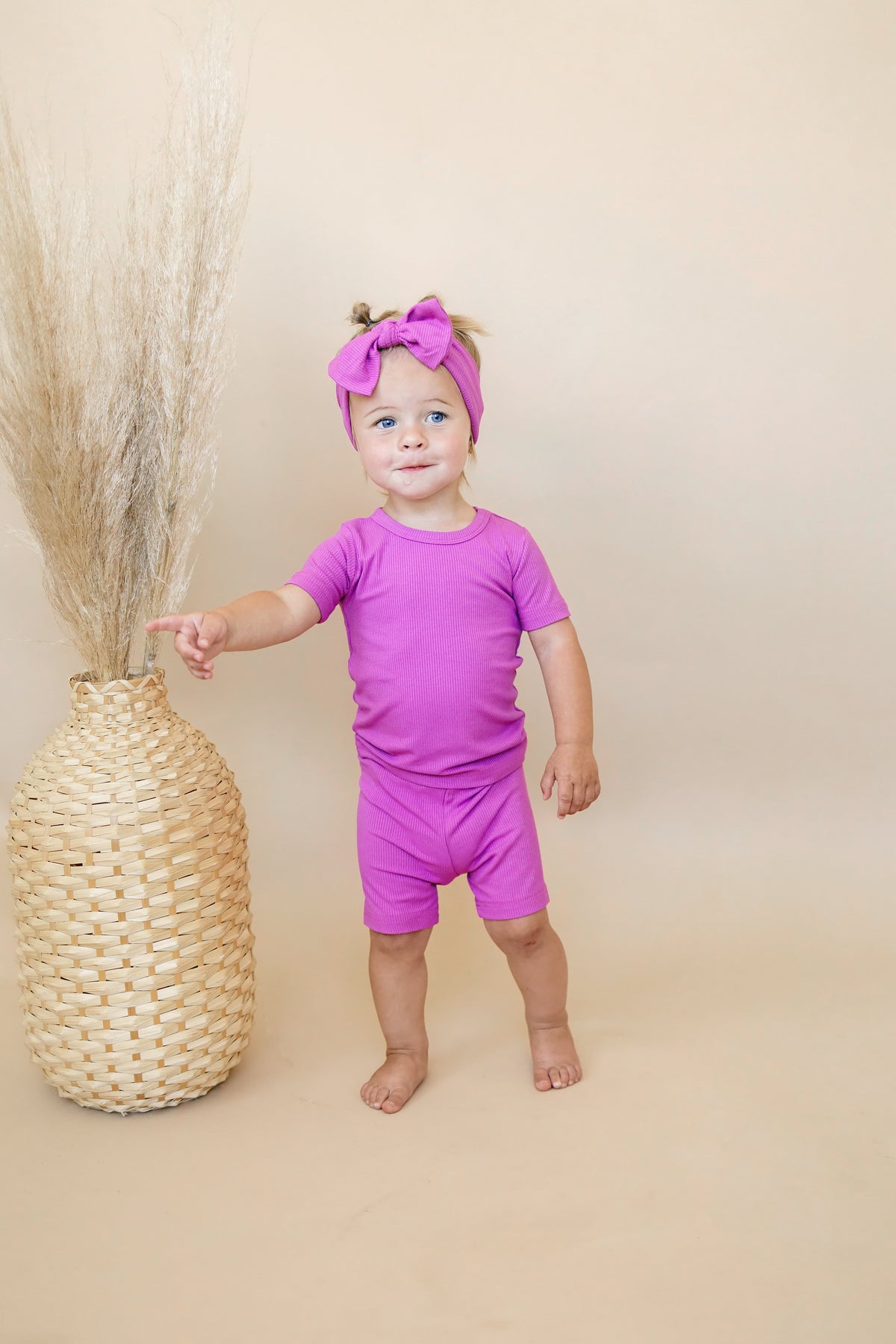 Solid Ribbed Bamboo 2pc Pajamas - more colors