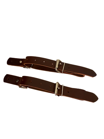 Adult Bull Riding Spur Straps – Latigo Leather Rough Stock Straps for Control | Rowdy Rowels