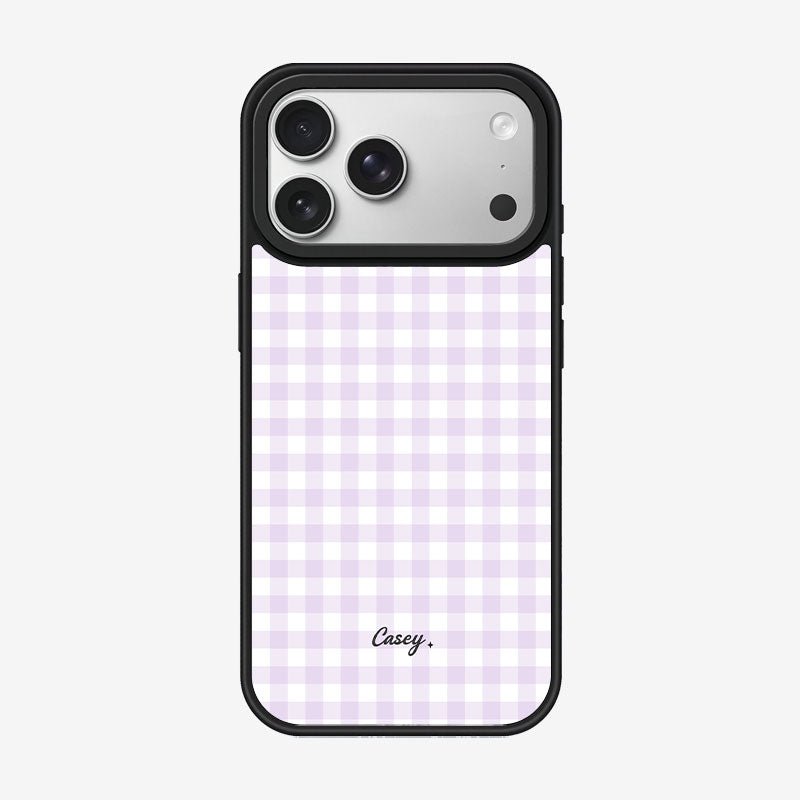 Casey Classic Gingham Magnetic Matte Phone Case – Anti-Fingerprint Protective Cover