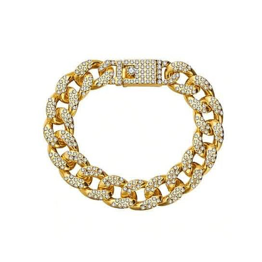 Gold Filled High Polish Finish Men's Bracelet Hip Hop Miami Cuban Link