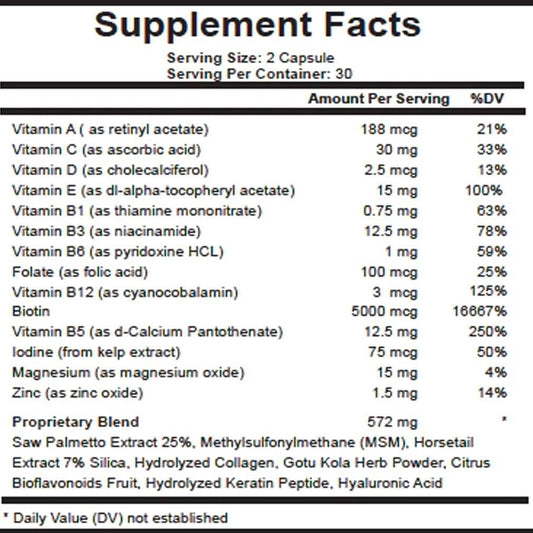 Growthful HD Hair Vitamins for Men and Women