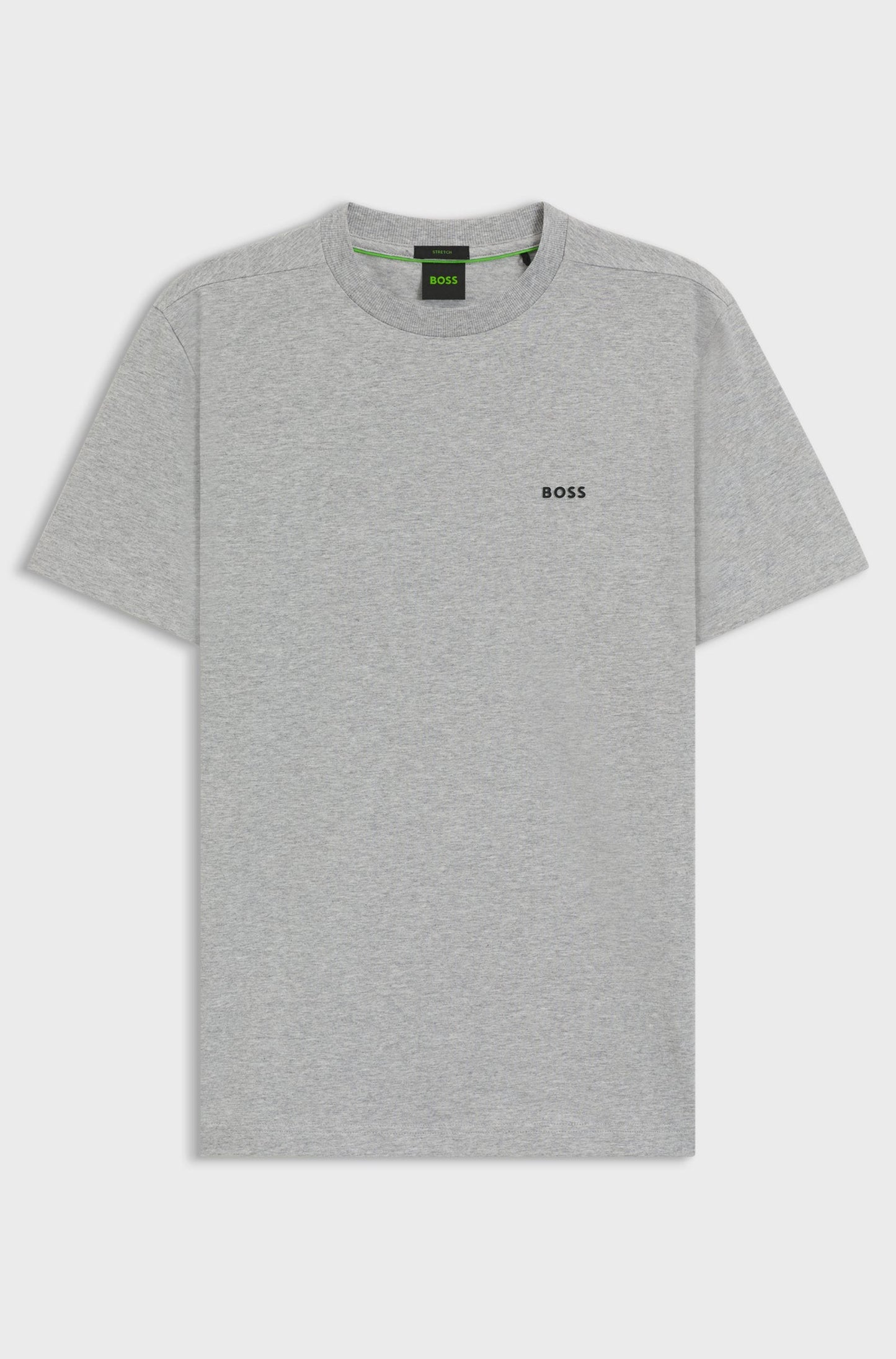 Boss Green Contrast Logo Tee - Grey