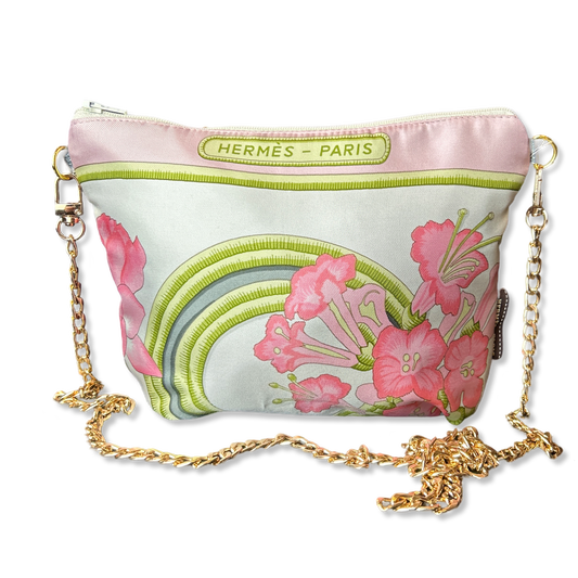 Caraibes Vintage Silk Scarf Crossbody Bag