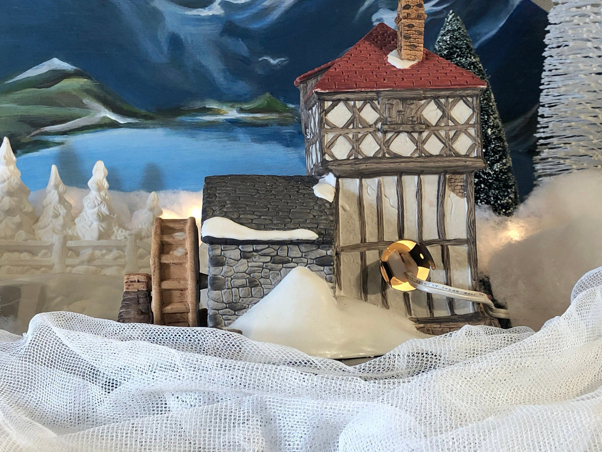 Blythe Pond 1786 Water Mill Christmas Village House by Department 56