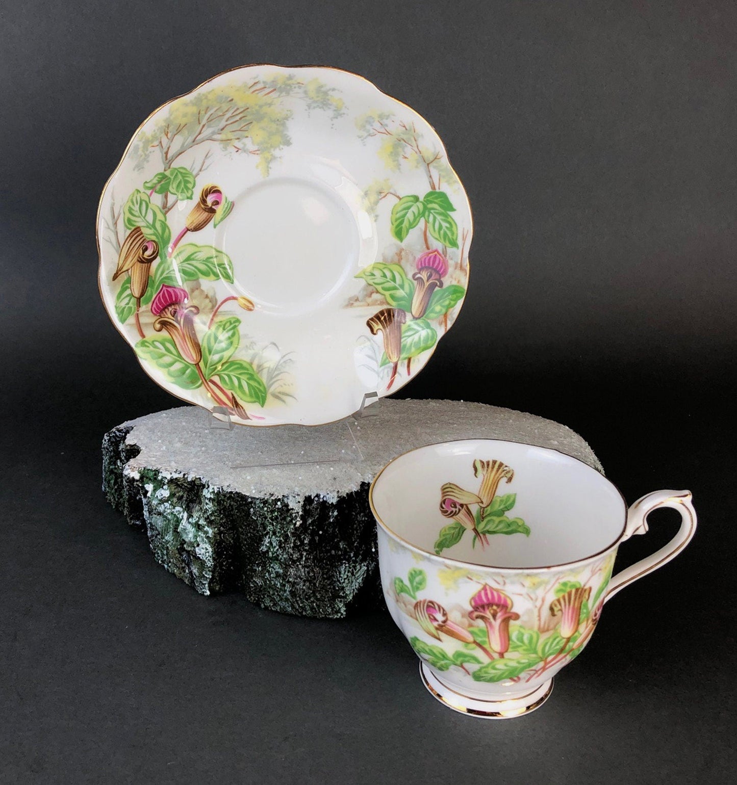 Royal Albert Teacup & Scalloped Saucer – Jack-in-a-Pulpit Tea Set