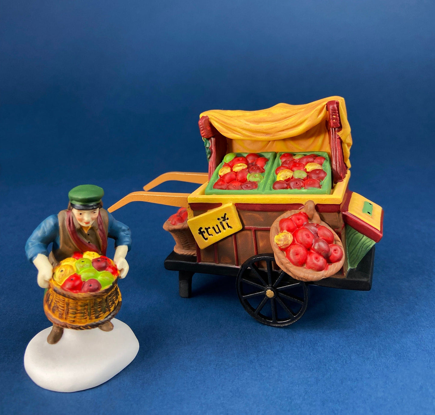 Dept. 56 Figurines. Silver for Sale. Christmas Village Accessories. Silverware Vendor & Cabinet with Silver. New England Village Series.