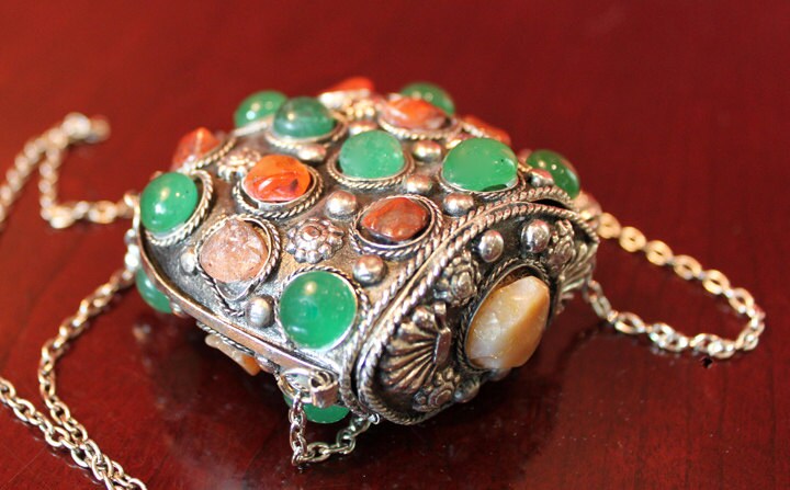 Hand Made Kuchi Tribal Purse or Pendant Pouch. May Serve as Jewelry.