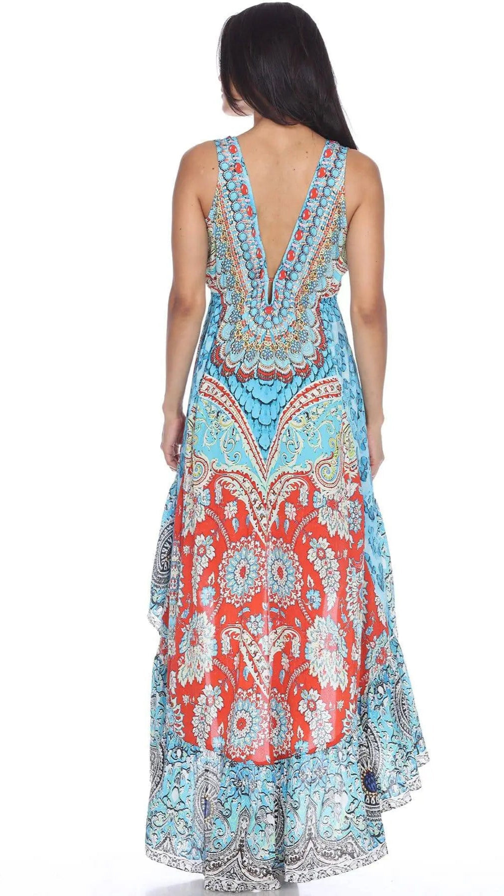 High Low Dresses Resort Beach Boho Casual Summer Evening Vestido Dress Vacation Travel Bohemian…