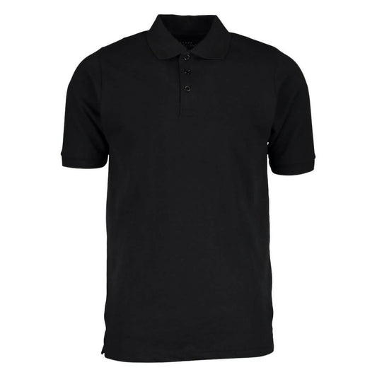 Men's 3-Button Ribbed Short Sleeve Polo