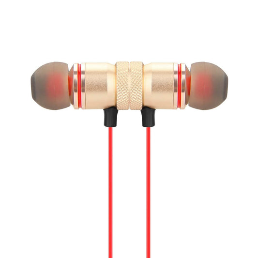 Metal Magnetic Wireless Bluetooth Earphone Sports Headset Stereo Bass