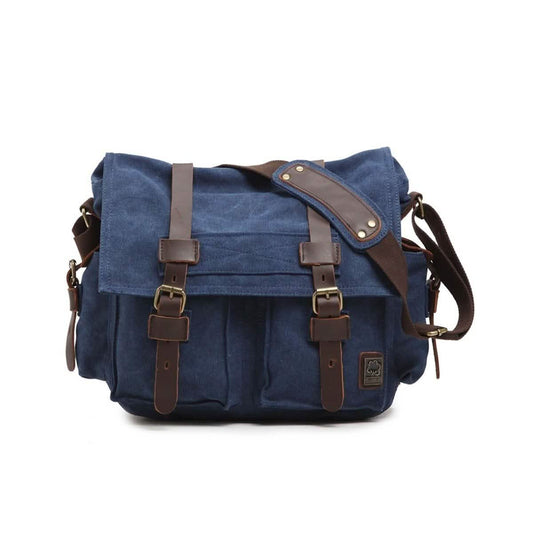 Military Vintage Canvas Crossbody Messenger Bag - Assorted Sizes