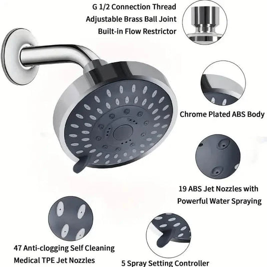Multifunctional Replacement Rain Shower Head
