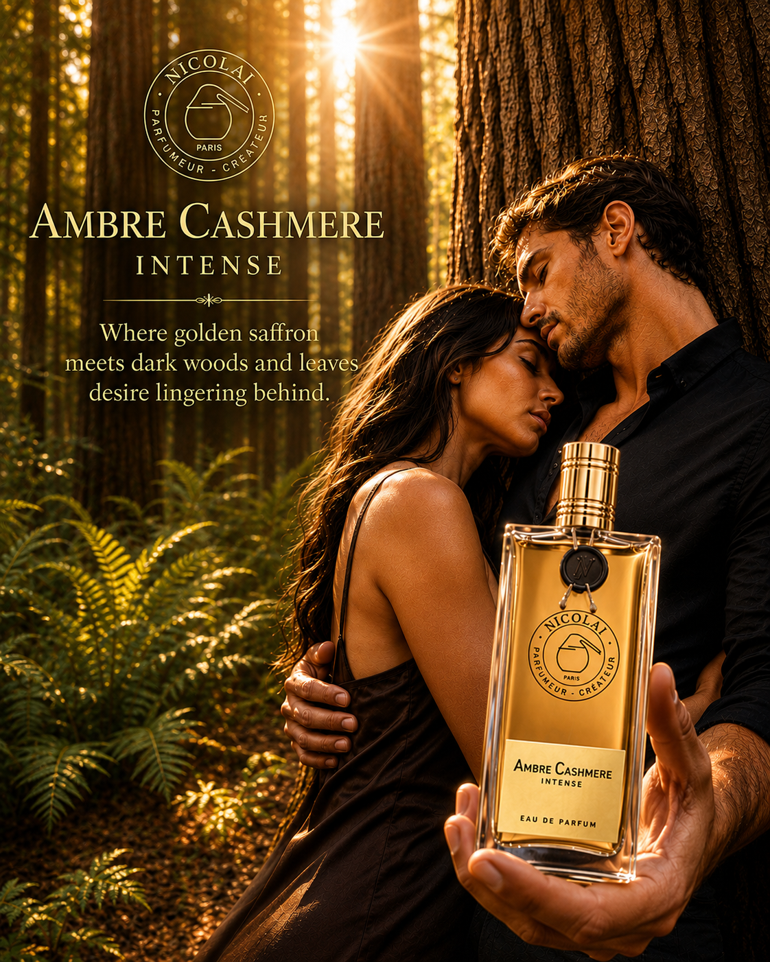 Ambre Cashmere Intense by Nicolai Eau De Parfum Spray (Unisex) 3.4 oz for Women