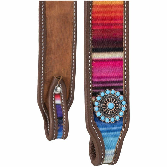 Tough 1 Serape Print Browband Headstall Light Oil