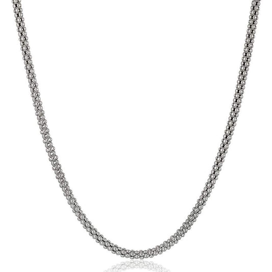 Sterling Silver Italian Popcorn Chain Necklace
