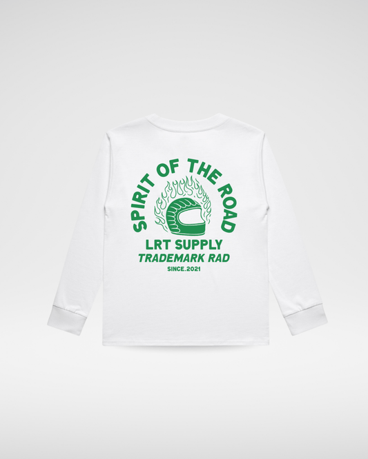 THE SPIRIT RIDER LONG SLEEVE TEE - WHITE