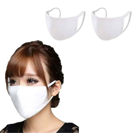 Washable & Resuable 2 Ply Cotton Fabric Face Mask With Elastic Earloop