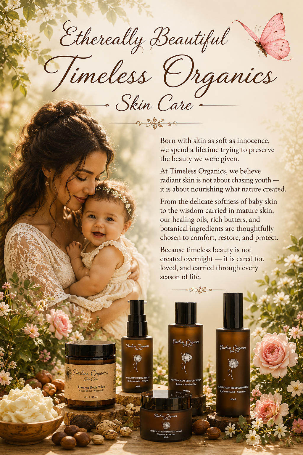 Ethereally Beautiful Timeless Organics Skin Care