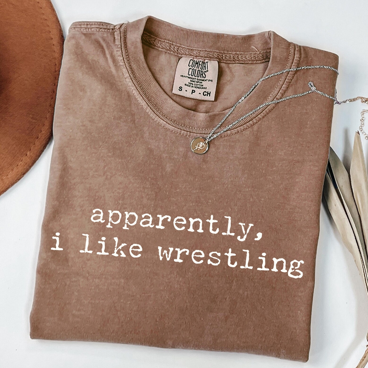 Apparently I Like Wrestling - Funny Sports T-Shirt