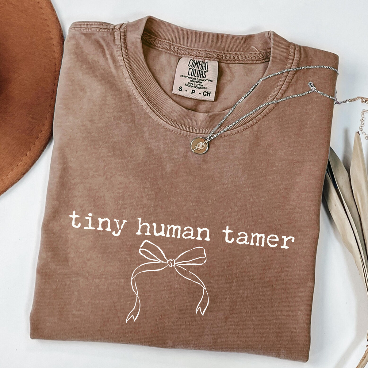 Tiny Human Tamer - Funny Mom T-Shirt