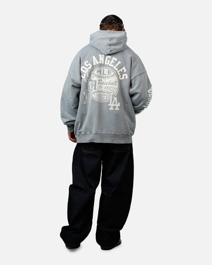 Pro Standard La Dodgers Street Team Hoodie - Washed Grey