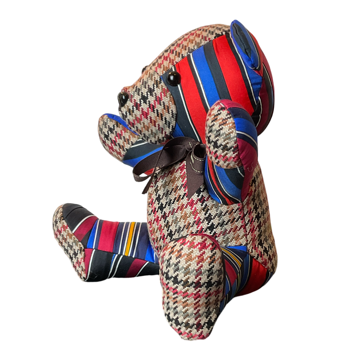 Couvertures et Tenues du Jour Vintage Silk Scarf Tender Teddy Bear