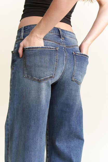 Low Rise Baggy Wide Leg Jeans