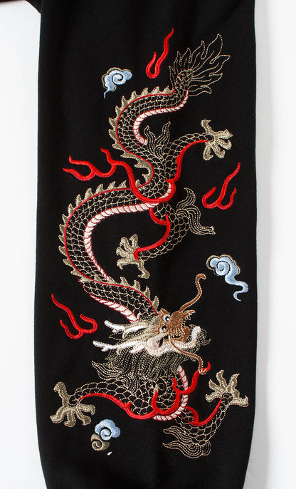 KH9190 Dragon Embroidery Hoodie
