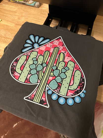 Desert Cactus Spade - comfort colors