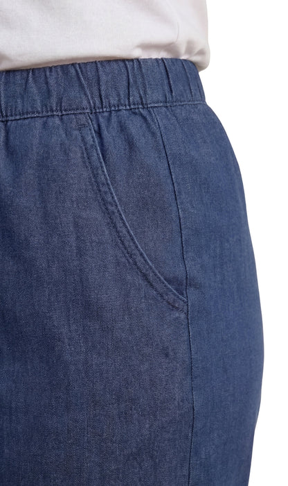 Women's Pull-On Denim and Twill Shorts — Stretch Waist No Zipper